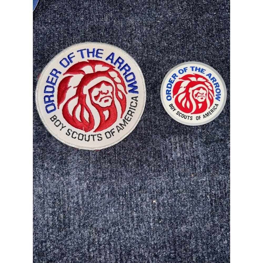 Vintage BSA Order Of The Arrow Boy Scouts Of America Old Logo Indian Patch Stick